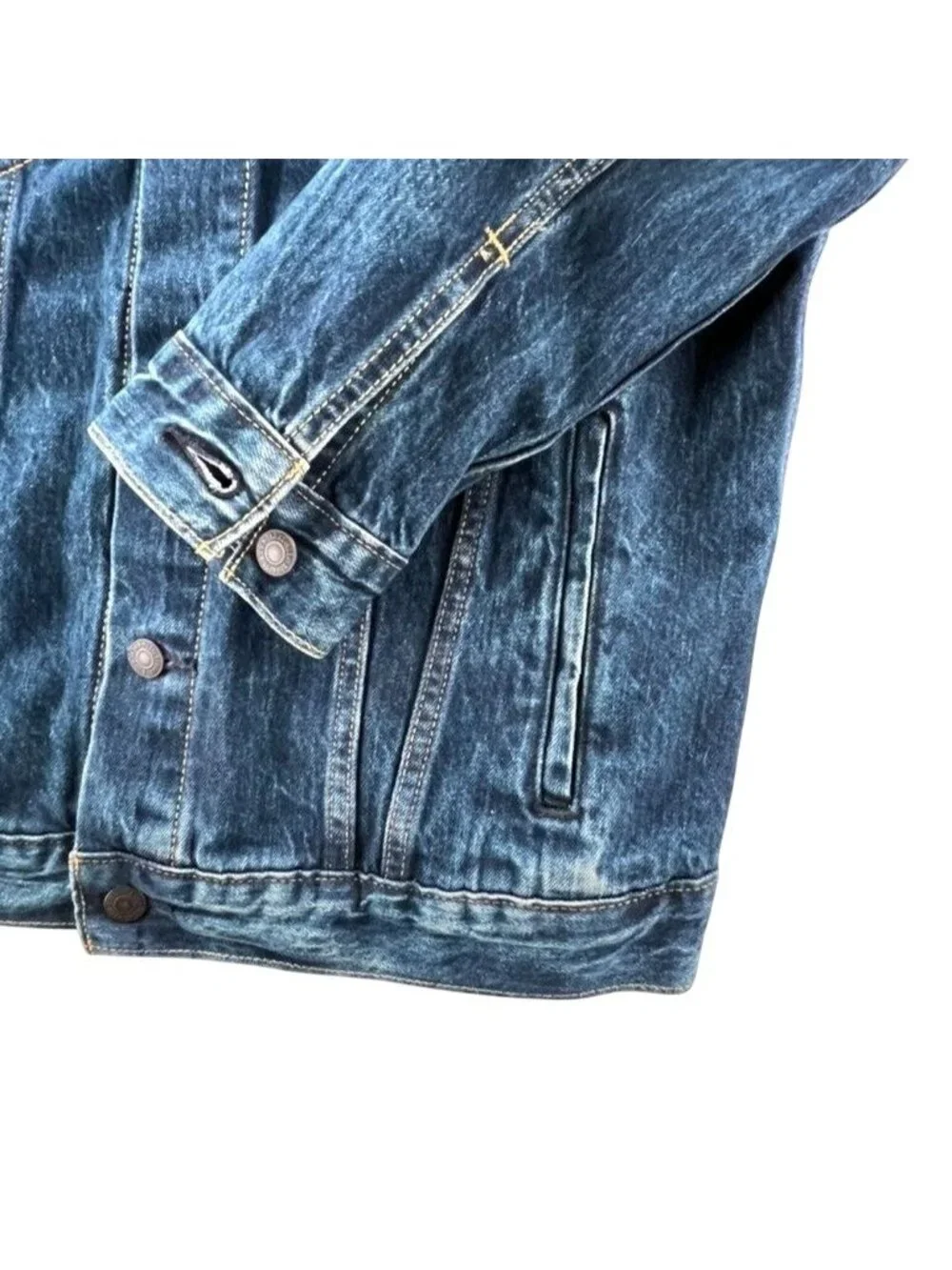 Levi's Premium Blue Denim Trucker Jacket Medium